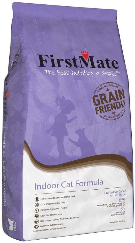 FirstMate Grain-Friendly Cat Food claims to offer a nutritious balance that's perfect for your feline friend.