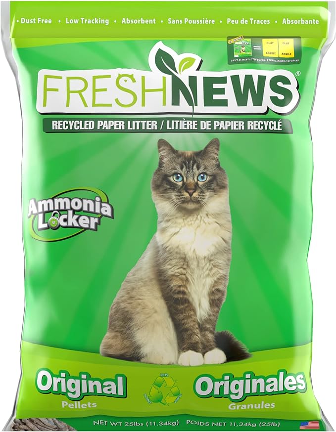 With Fresh News Litter, you're not only choosing a product that's good for your pet and your home but also one that supports a healthier planet.